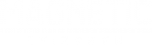A black and white logo with the word magnetic on it.