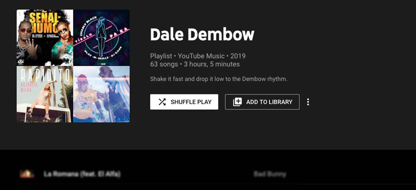 Dale Dembow playlist pitch