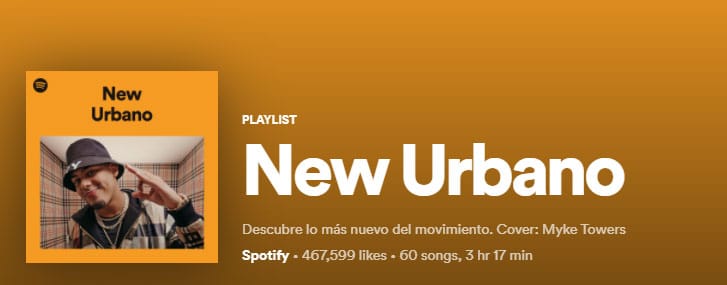 New urbano playlist