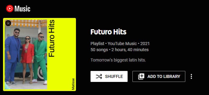 Futuro Hits playlist