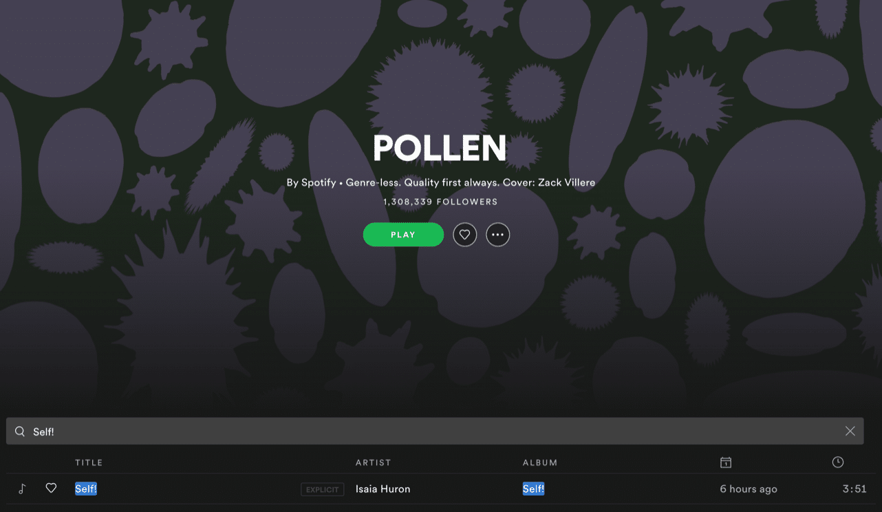 Pollen Playlist