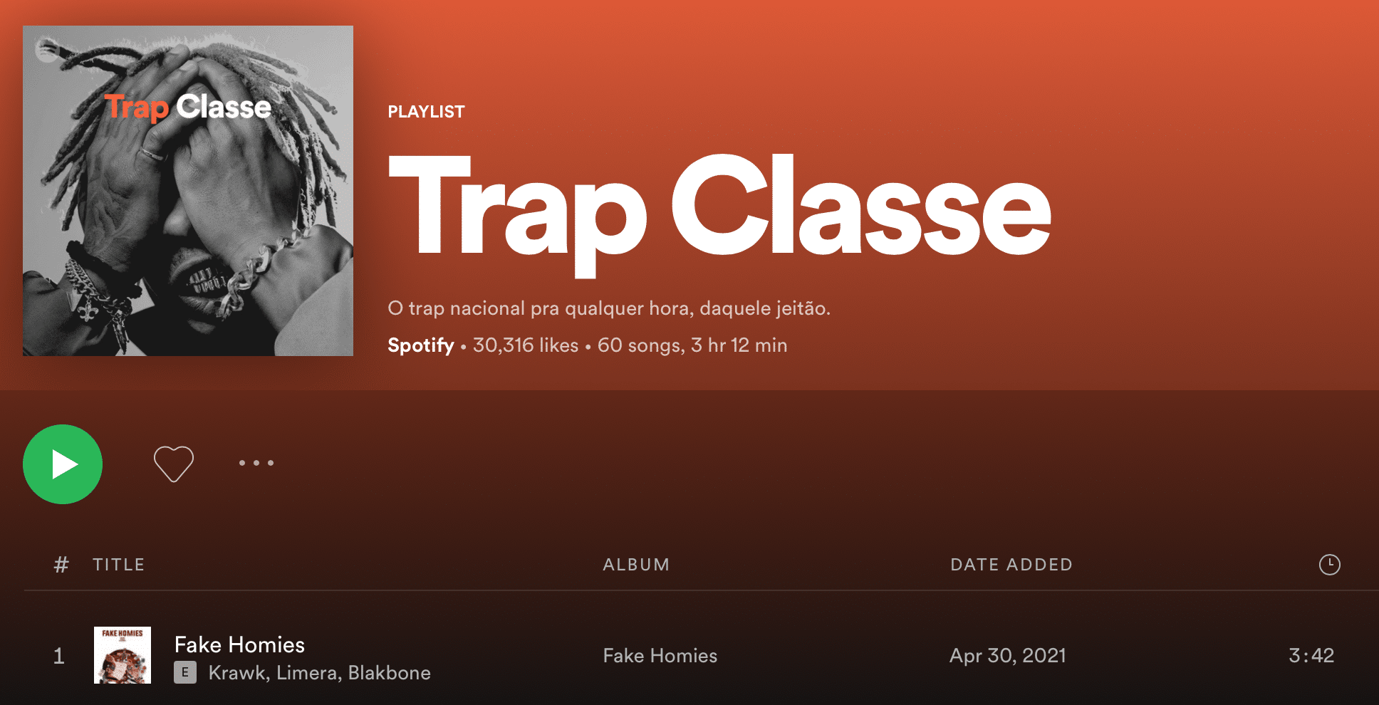 trap classe playlist