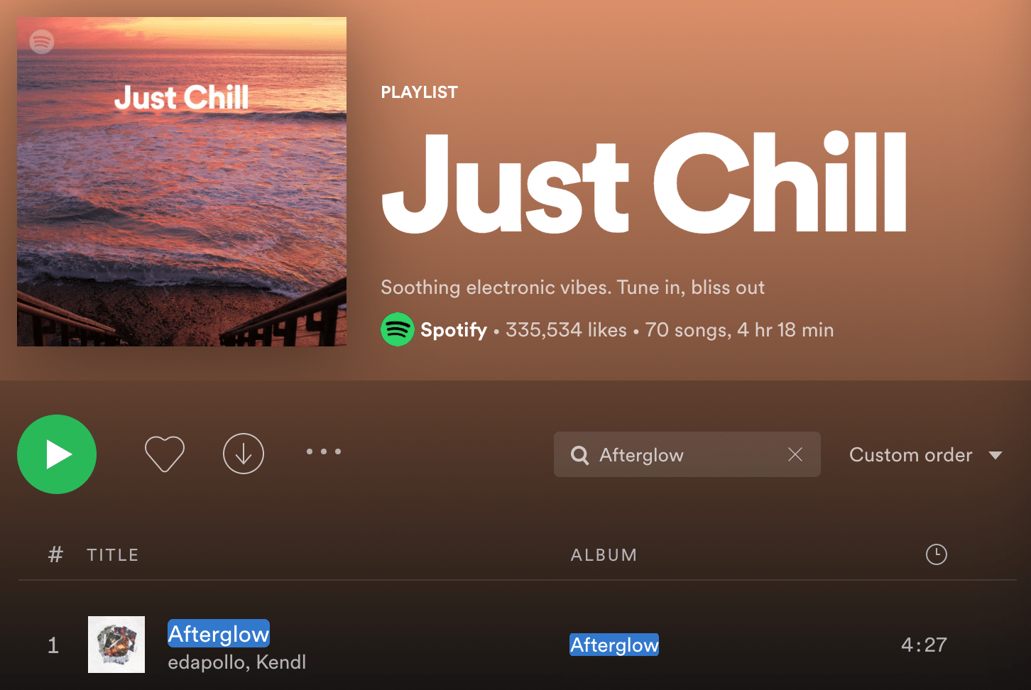 just chill playlist