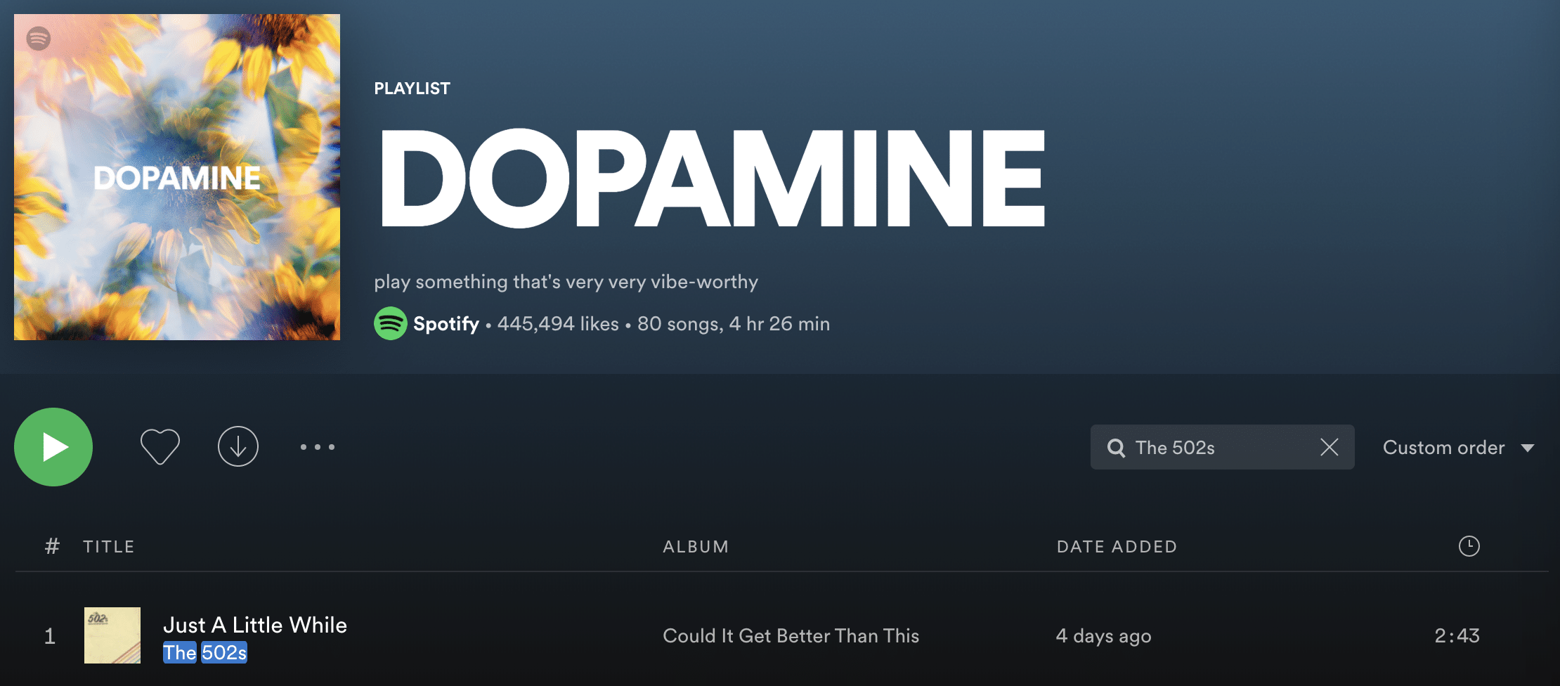 dopamine playlist