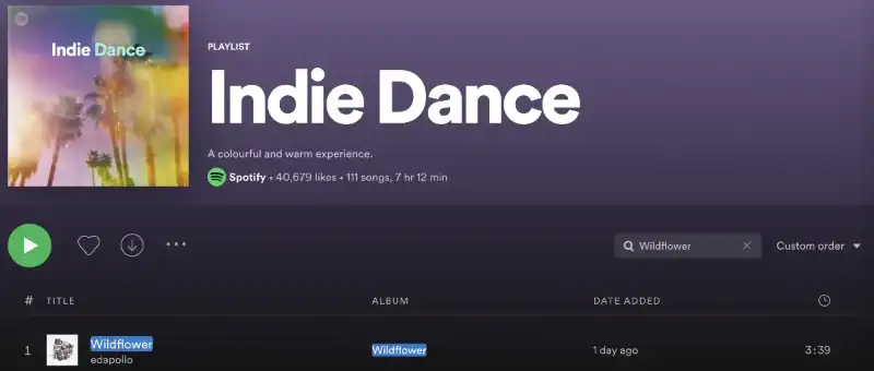 indie dance playlist