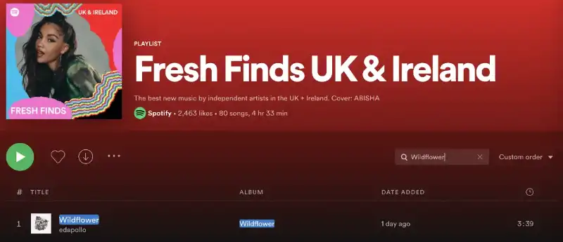 Fresh Finds UK Playlist
