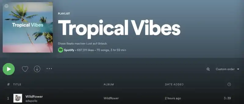 tropical vibes playlist