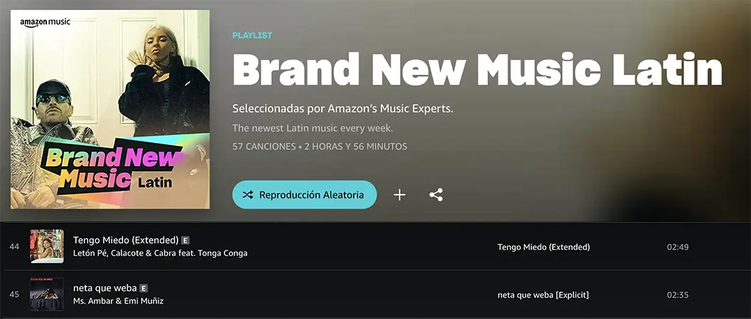 Brand new music latin - screenshot.