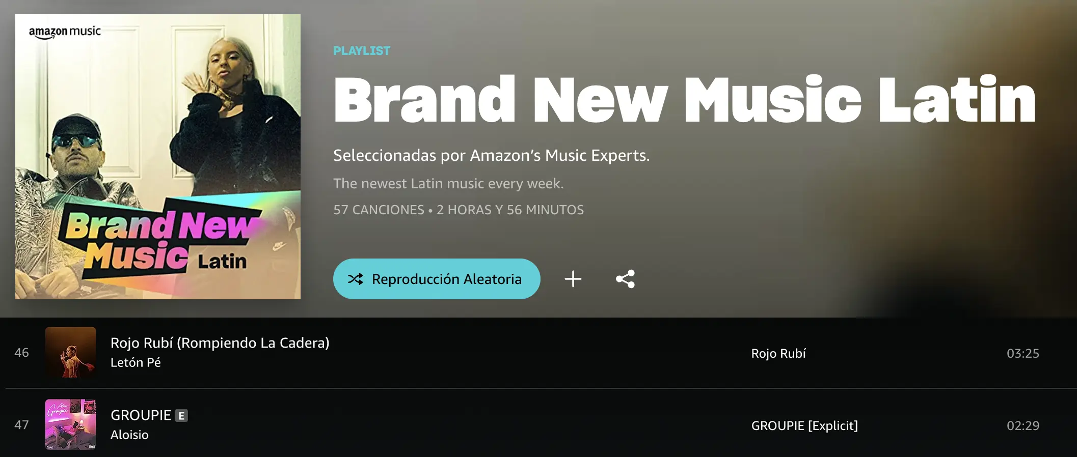 Brand new music latin - screenshot thumbnail.