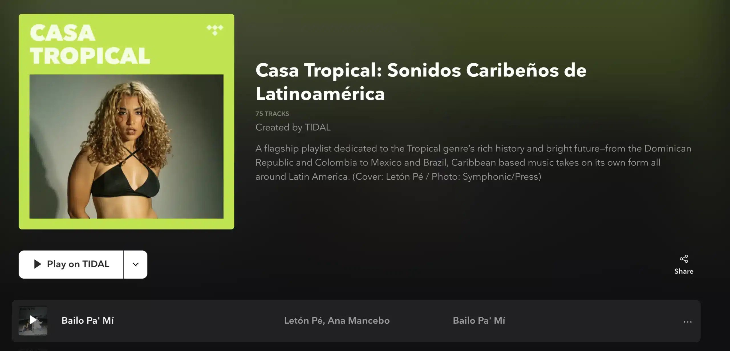 A picture of Grace Gaustad in a bikini with the words casa tropical.